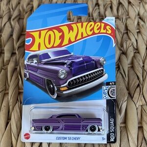 1953 Chevy Custom Treasure Hunt Hot Wheels 1950s 50 Chevrolet Purple Car 2024 🆕